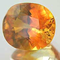 orange yellow sapphire 127