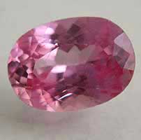 oval pink sapphire 129