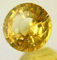 yellow sapphire round 148a