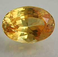 yellow sapphire oval 156